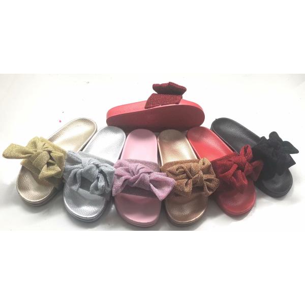 China Suppliers Butterfly Upper PVC Sole Ladies Sandals Ladies Shoes Size 36-41#