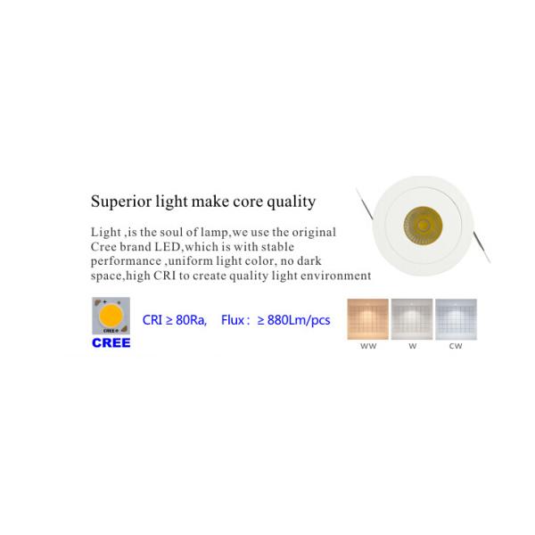 СИД CRI 80 миниое Dimmable обломока тавра КРИ 10W вниз освещает с холодной белизной 6500K