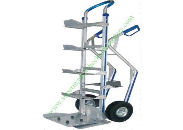 Aluminum Bottled Water Tray Wire Shopping Trolley , Heavy Duty Foldable Hand Truck With Wheels