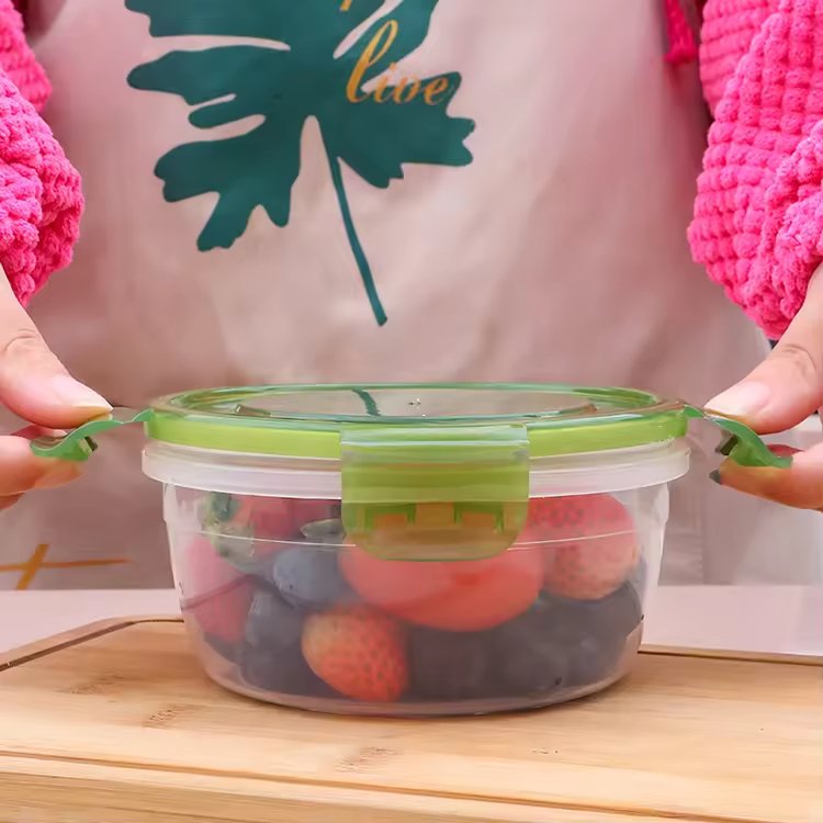Classic Microwave Safe PP Plastic Food Storage Container Set for Fridge Lunch Fruit Meat Honey