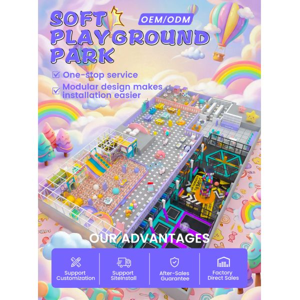 432 m² Candy-Color Indoor Playground Wonderland