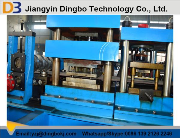 Euro Style Highway Guard Rails Roll Forming Machine With Mitsubishi PLC & Converter