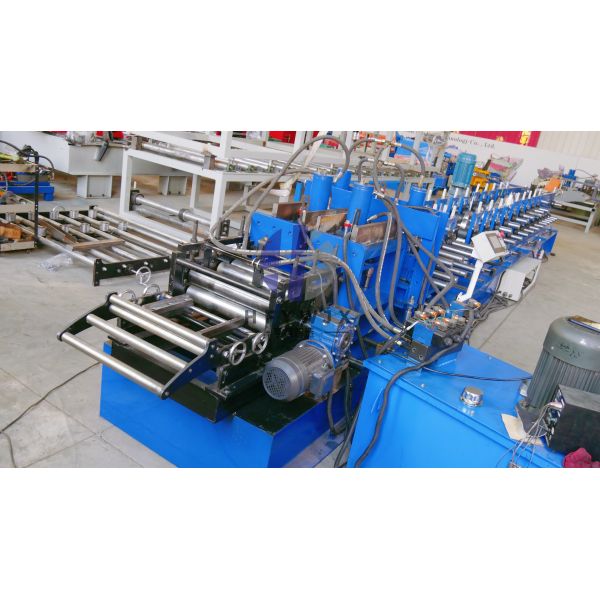 High Speed Automatic Cable Tray Roll Former Precision Forming PLC Control