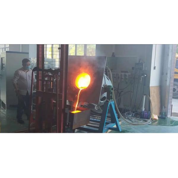 Forno de indução de média frequência 160KW 100kg Forno de indução para fusão de ferro Aço