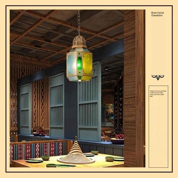 Switch Control Handmade Vintage Copper Chandelier With Romantic Style