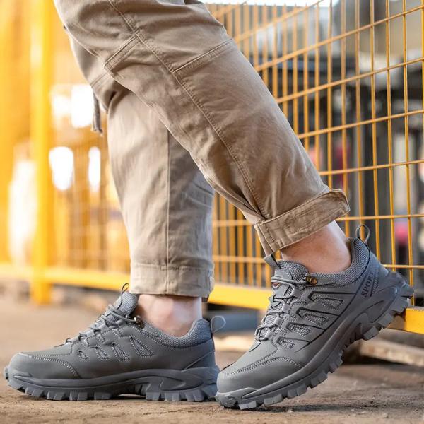 Gray Industrial Safety Shoes Micro Fiber Sport Fashion Safety Shoes Waterproof S3 Standard
