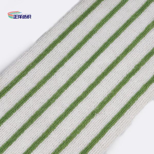 12x42cm Microfiber Cleaning Mop White Fabric Blue Stripes Non-Woven Cloth Disposable Mop Refill Pad