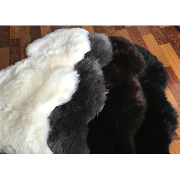 Zalea larga del negro de las lanas de la zalea de la manta piel real de Australia de la sola