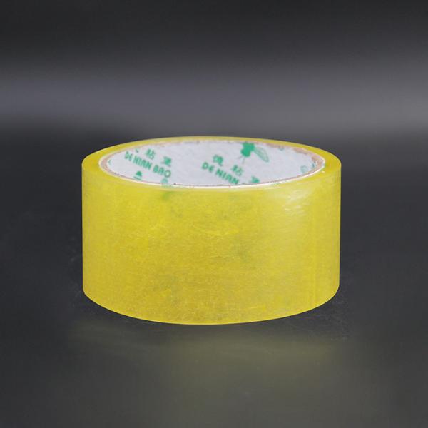 Оптовая продажа прозрачной желтой канцелярской клейкой ленты для упаковки и уплотнения