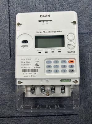 STS Prepayment Single Phase Electric Meter With 1600 Pulse Rate For Low Income Residential Areas