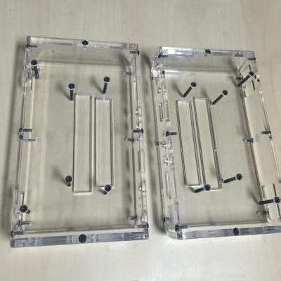 Placa acrílica fazendo à máquina plástica feita sob encomenda PMMA POM Block Parts dos produtos do CNC