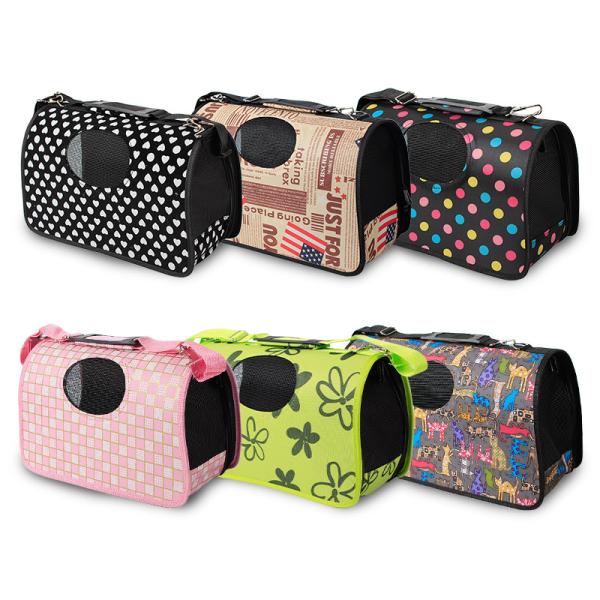 Single Shoulder Pet Carrier Bag Breathable Cat Travel Bags Portable