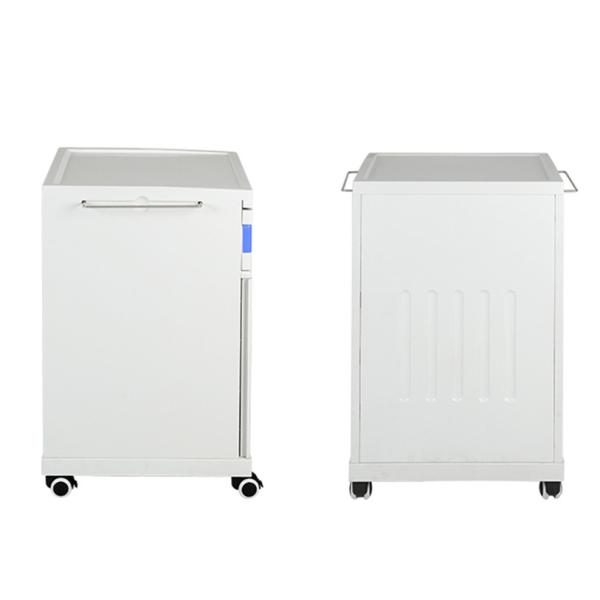 Multifunctional Adjustable Medical Bedside Table Hospital Durable Steel Lockers