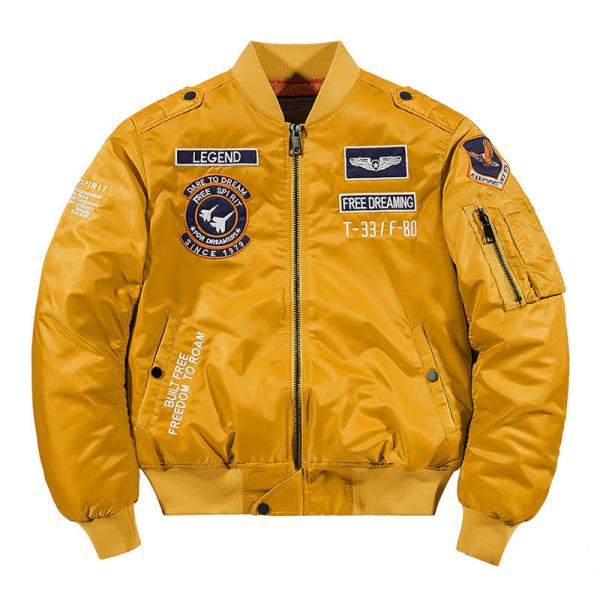 Vintage Puffer Mens Varsity Jacket Sports Bomber Leather Jacket