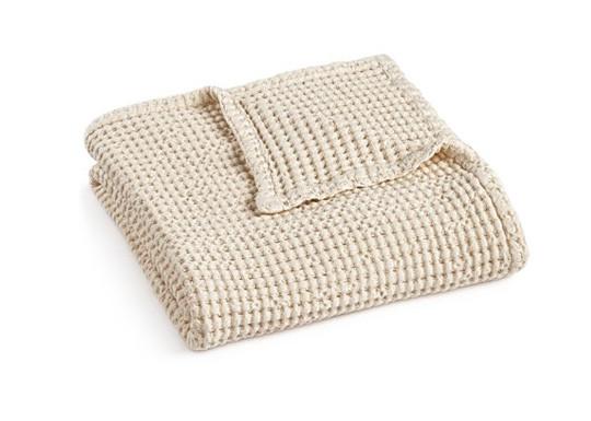 Waffle Weave Cotton Couch Throw Blanket Super Soft Size / Logo Customized