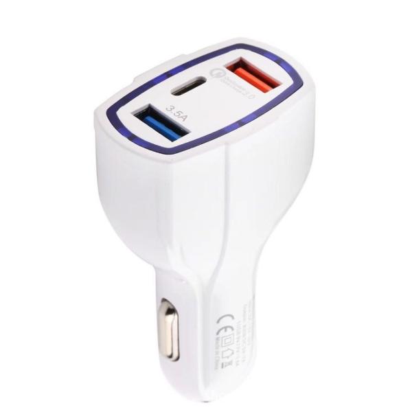 Max 5.4A Android Cell Phone Car Charger , Lightning Car Charger Android Pd Ports