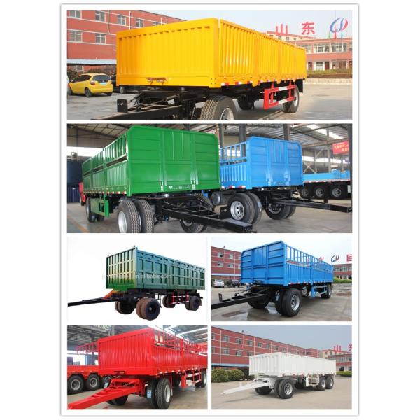 Trailers à paroi latérale multi-usages pour le chargement de marchandises avec 12r22.5 dimensions de pneus et 50 tonnes de charge utile maximale