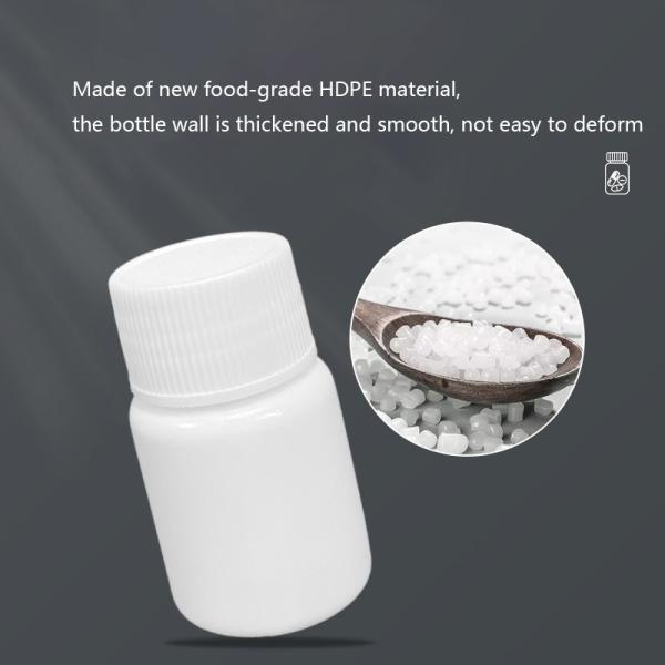 20ml Plastic bottle with translucent/opaque material high temperature resistant 50mm bottle height 29mm bottle diameter
