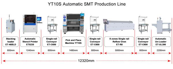 SMT Production Windows 7 220V AC 50HZ Semiconductor Board Pick and Place Machine