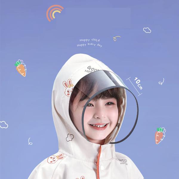 Waterproof and Windproof Children's Raincoat for Daily Needs in Polyester Taffeta