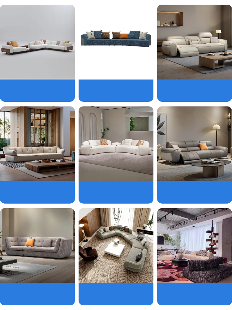 Hotel Luxury Customizable Made Villa Furniture Modular Sofa Set One Stop Solution Modern Italian High End Apartment Furniture