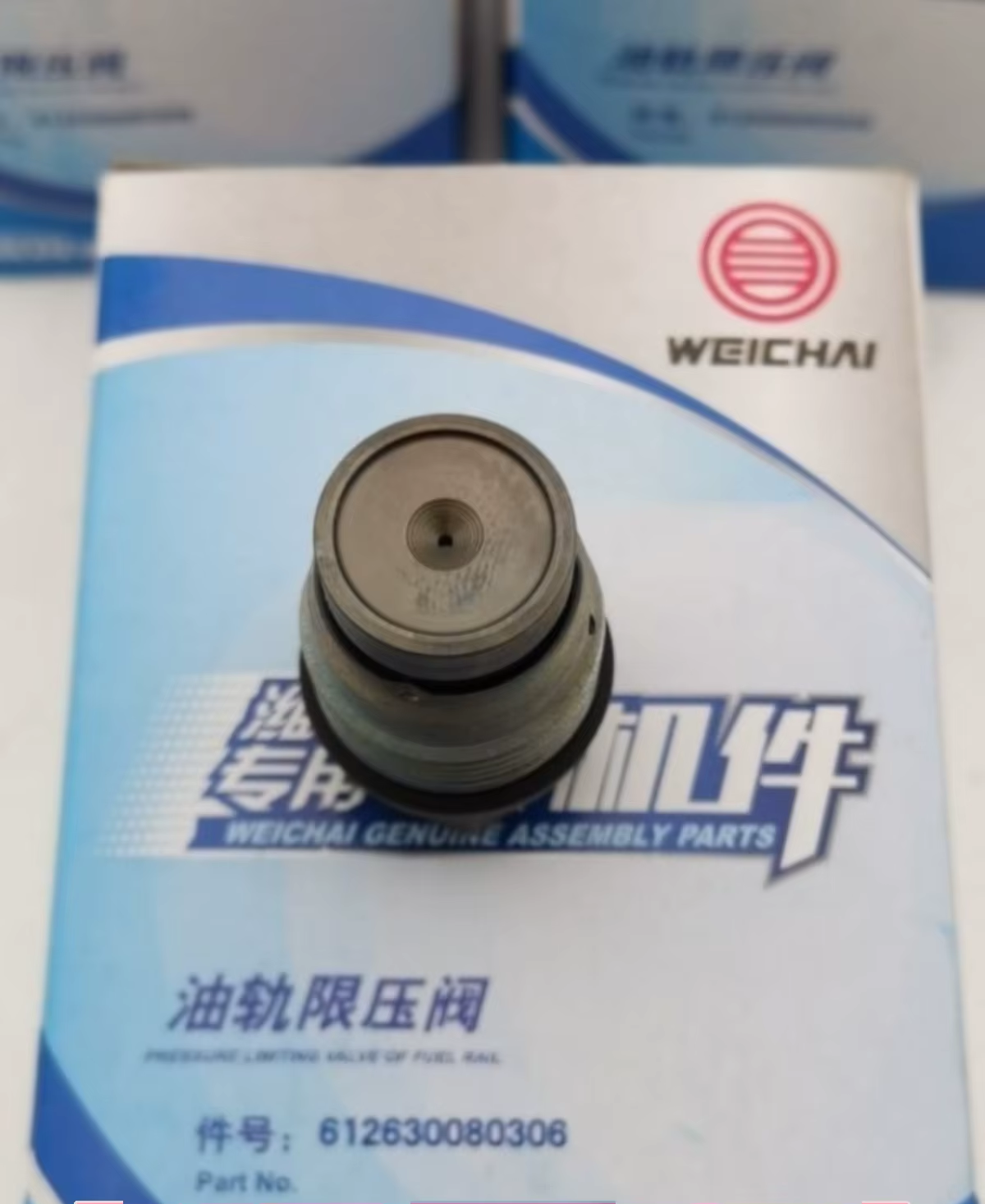 Weichai EFI Original Factory Diesel Oil Rail Pressure Limiting Valve Screw 612630080306 Safety Valve 6-Month Warranty Machinery