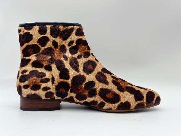 Women'S Leather Zip Up Ankle Boots , Round Toe Low Heel Ankle Boots