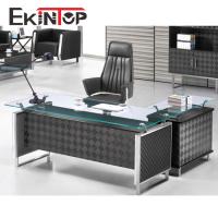 ODM multifonctionnel de style moderne convertible en verre exécutif de bureau de bureau