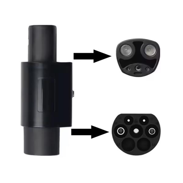 CE Approved Type2 to NACS EV Adapter 32A 2024 EV Charger Converter Wireless Adapter for Tesla Charging Ready to Ship Now