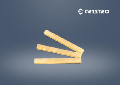4mm x 4mm x 50mm La3Ga5SiO14 LGS único Crystal With Au Coating Bar