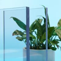 Folha de policarbonato UV transparente de alta qualidade Proteção UV 1220x2440mm Painel de plástico estufa exterior