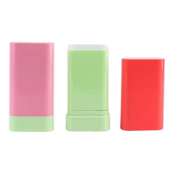 Custom High Quality 10g Empty Blush Stick Bottle Deodorant Balm Stick Top Rotation Cosmetic Plastic Packaging Container Reusable