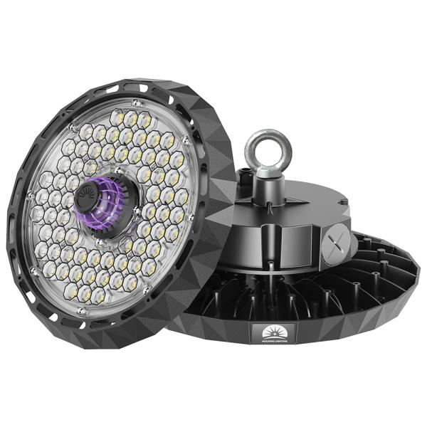 Customized 20W-100W Commercial LED High Bay Lighting with 50,000hrs Lifespan and 2000-20000lm Luminous Flux for Indoor Use