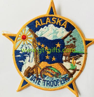 Wholesale Cheap Fashion Woven Embroidered Badges Custom Embroidery Patch