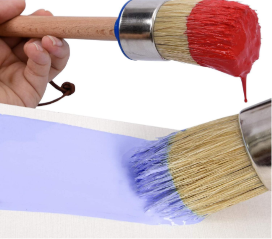 Epoxy Glue Chalk Paint Brush Set 3Pcs For Furniture Natural Bristle Painting