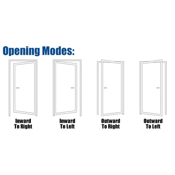 New Design Minimalist Ultra Narrow Slim Aluminum Frame Bathroom Kitchen Back Door Aluminum Alloy Casement Door