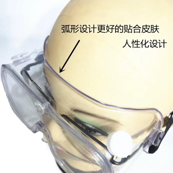 Chemical Facilities Anti Fog Safety Eye Protection Goggles PVC / PC Material