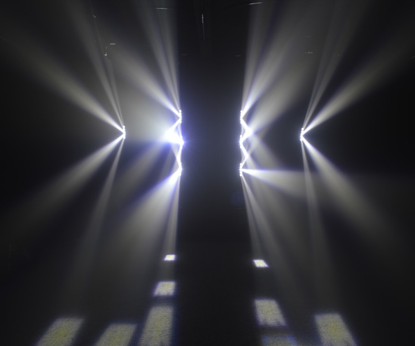 White 5pcs * 8W Moving Head Beam Light White LED Infinite Pan Movement Stage Lighting