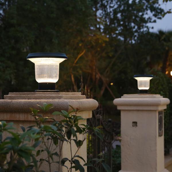 Luz solar do pátio do ODM do OEM, à prova de água conduzido solar das luzes da coluna