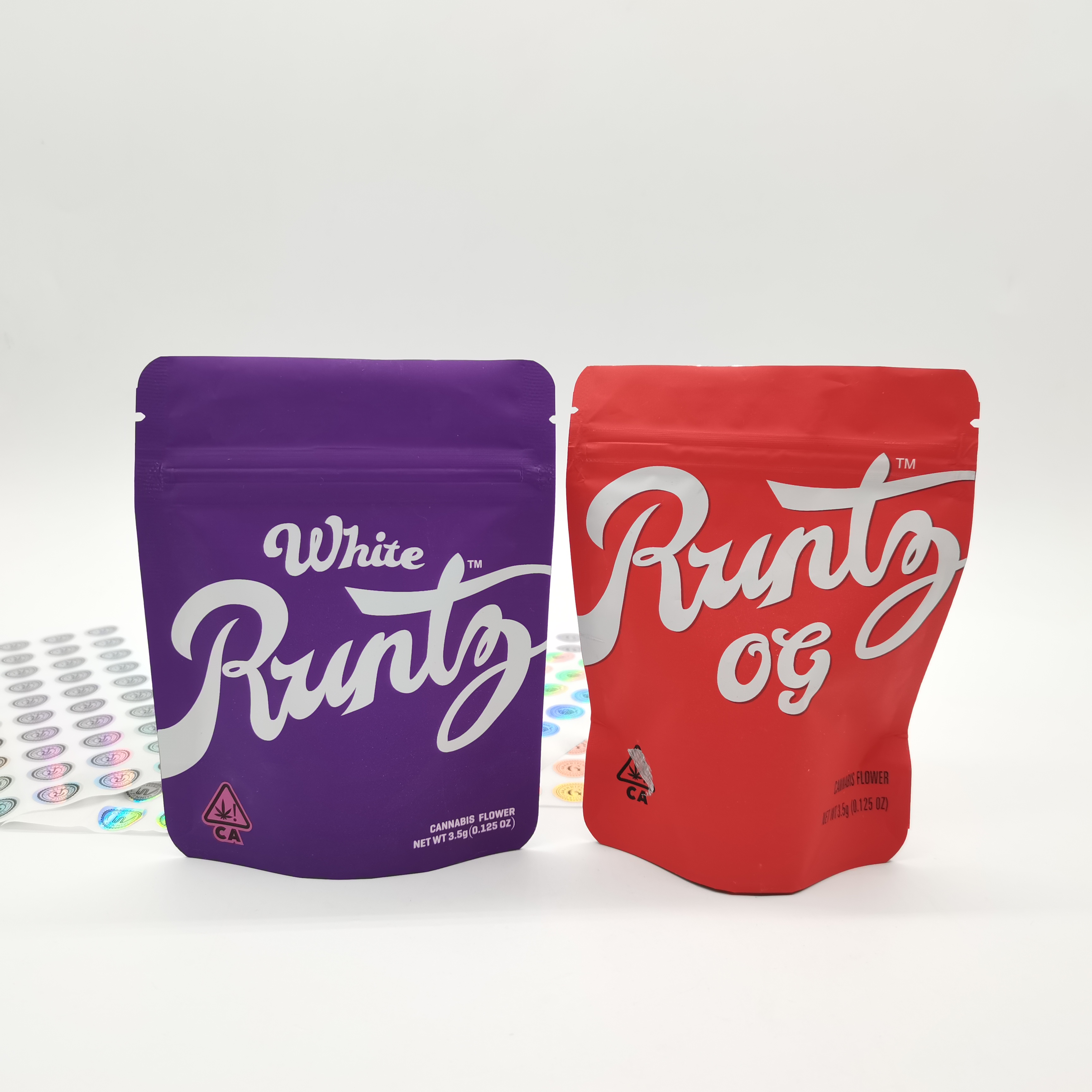 Многоцветный резьбовый цип Mylar Stand Up Pouches влагостойкий для CBD травы
