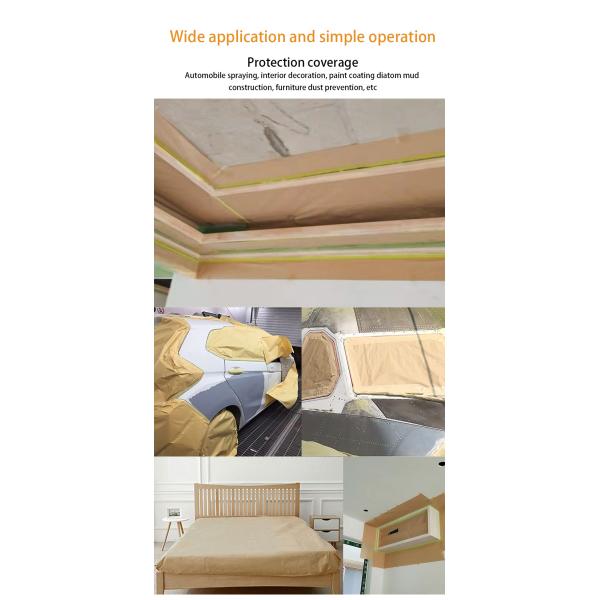 бумага декоративной краски 55cmx15m маскируя для предохранения от изоляции мебели