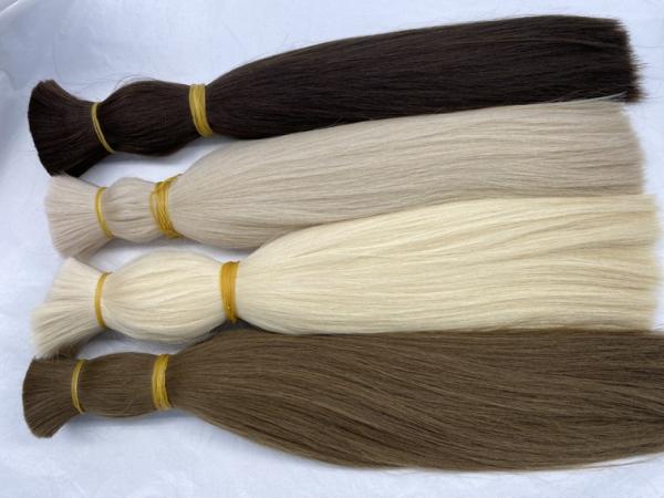 Wholesale Hair Vendors Brazilian Virgin Bundles Cuticle Aligned Hair Extension No Weft Silk Straight  Bulk Human Hair for Braiding