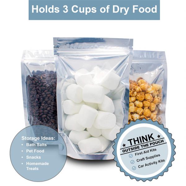 Convenient 6x9 Inch Smell Proof Zipper Bag for Other Food Storage in Mylar Material