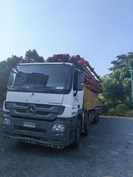 2019 SANY 56m Used Concrete Pump Truck Benz Chassis For Building Equipment