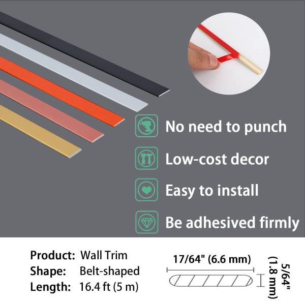 Sofa Decoration Strip with Tapes Golden Decorative Strip Furniture Edge Banding with Adhesive Tape