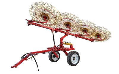 Rotary Hay Rake / Grass Tedder – 4, 6, 8, 10 Disc Options Available