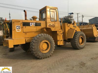 Máquina usada de 5 toneladas 966C do carregador da roda do gato com tamanho da cubeta 3M3 126,8 quilowatts