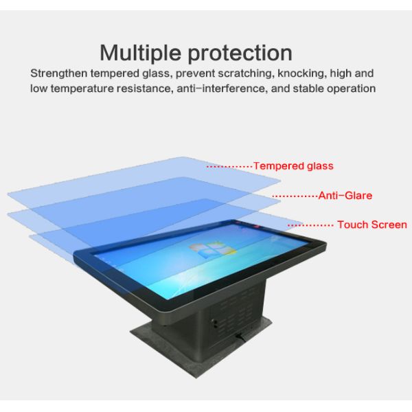 75 inch Intelligent Interactive Multi-touch Table Object Recognition Platform Multi-touch Interactive Software