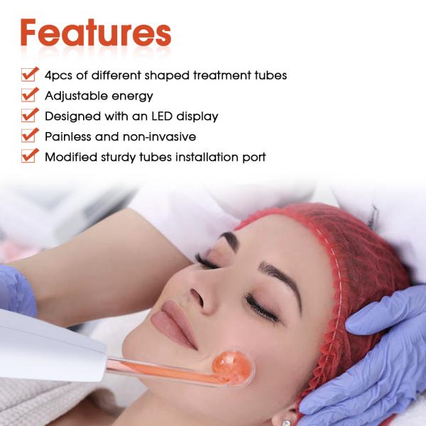 Portable Electrode Tube High Frequency Skin Rejuvenation Beauty Machine