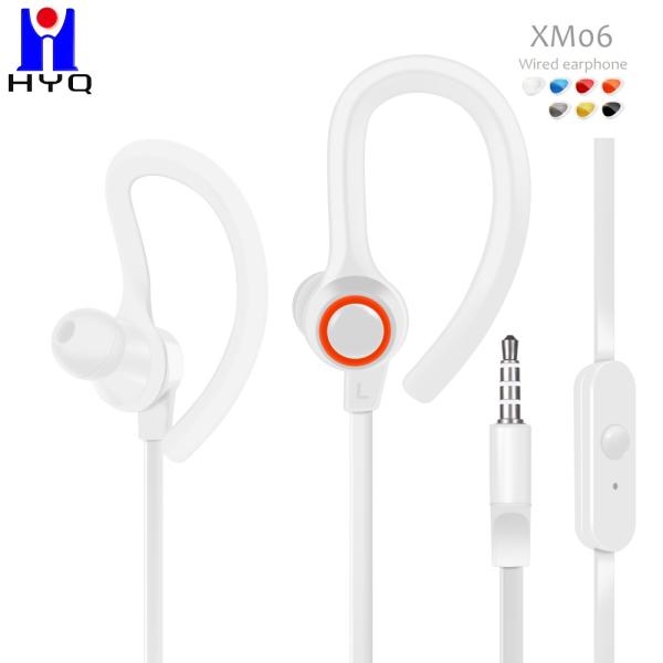PVC TPE Cable 20KHz Wired In Ear Earphones 3D Flexible Earhook